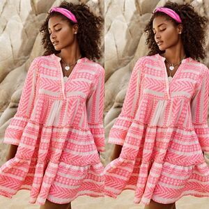 DEVOTION Ella Embroidered Cotton Mini Dress